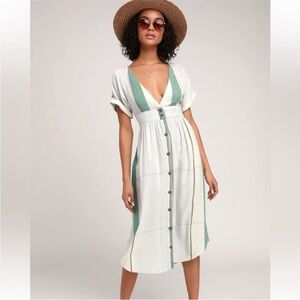 O'Neill Reid Striped Midi Dress